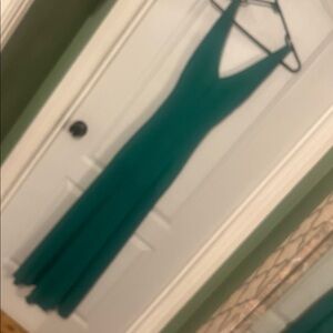kelly green FreePeople stretchy knit dress ribbed soft material low cut back